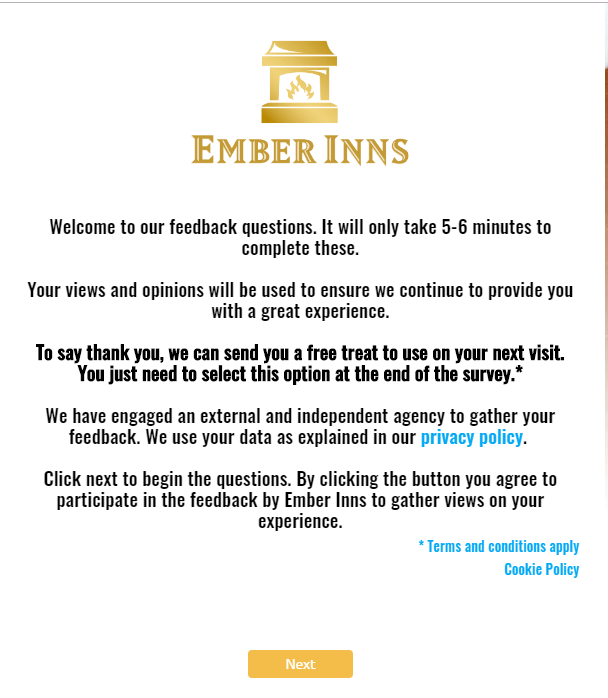 Ember Inns form